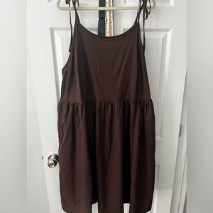 Tuesday of California slip dress in brown 3X